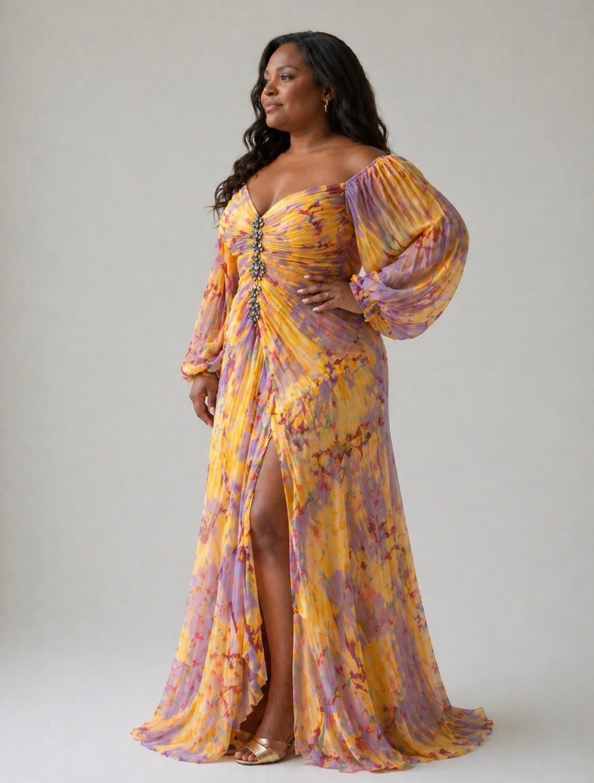 Ivy | Elegant V-Neck Soft Dress