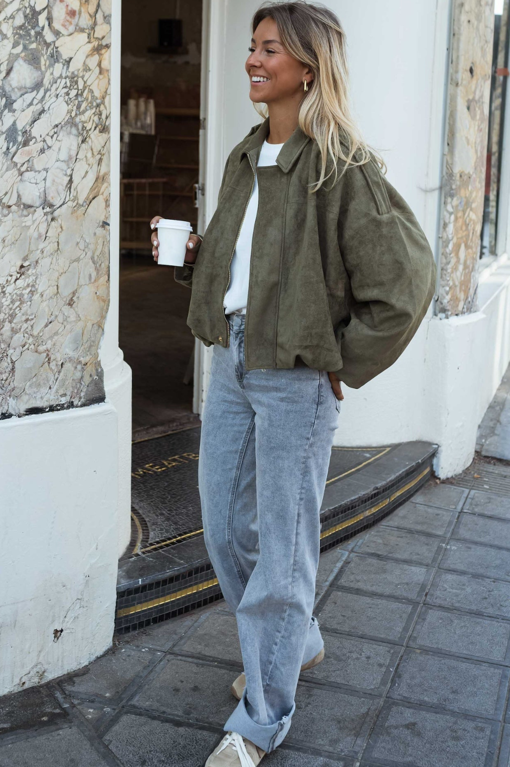 Hanna | Oversized Suede-Look Jacket