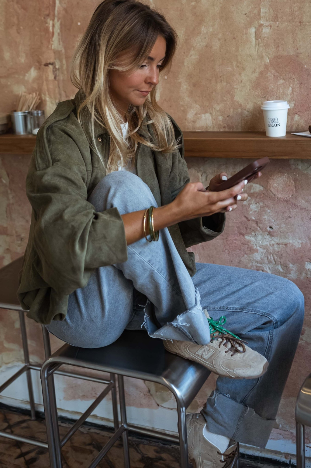 Hanna | Oversized Suede-Look Jacket