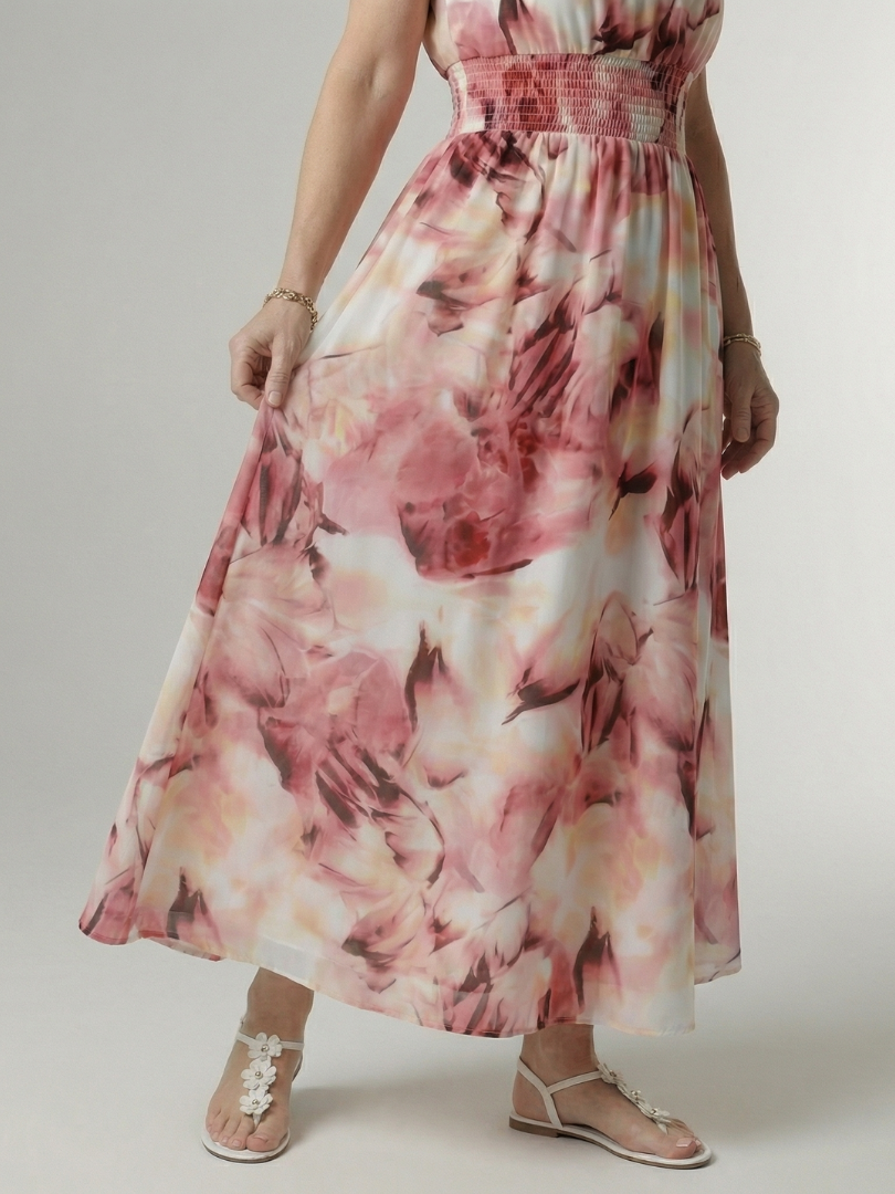 Jessica | Gathered Halter Midi Dress