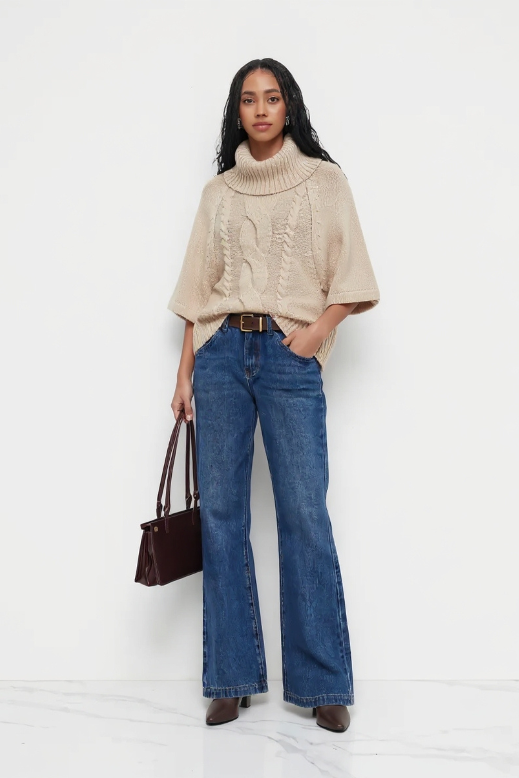 Noelle | Soft Cable Knit Sweater