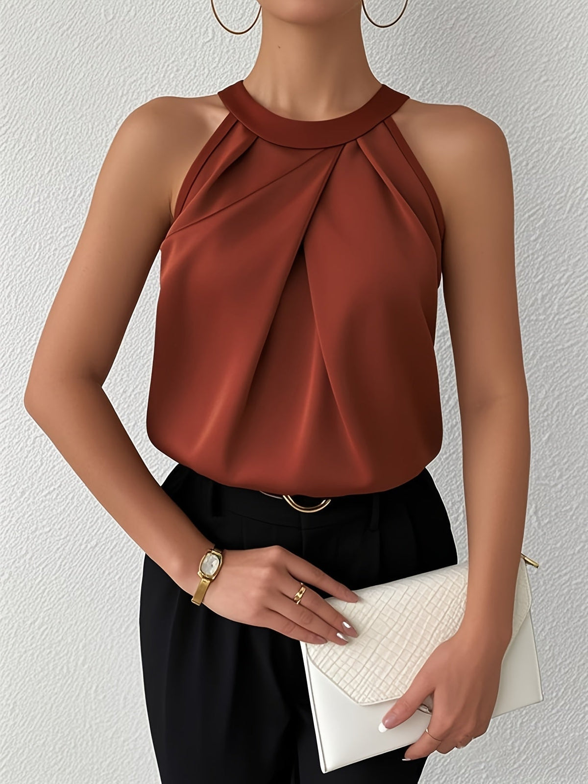 Maria | Elegant Satin Blouse