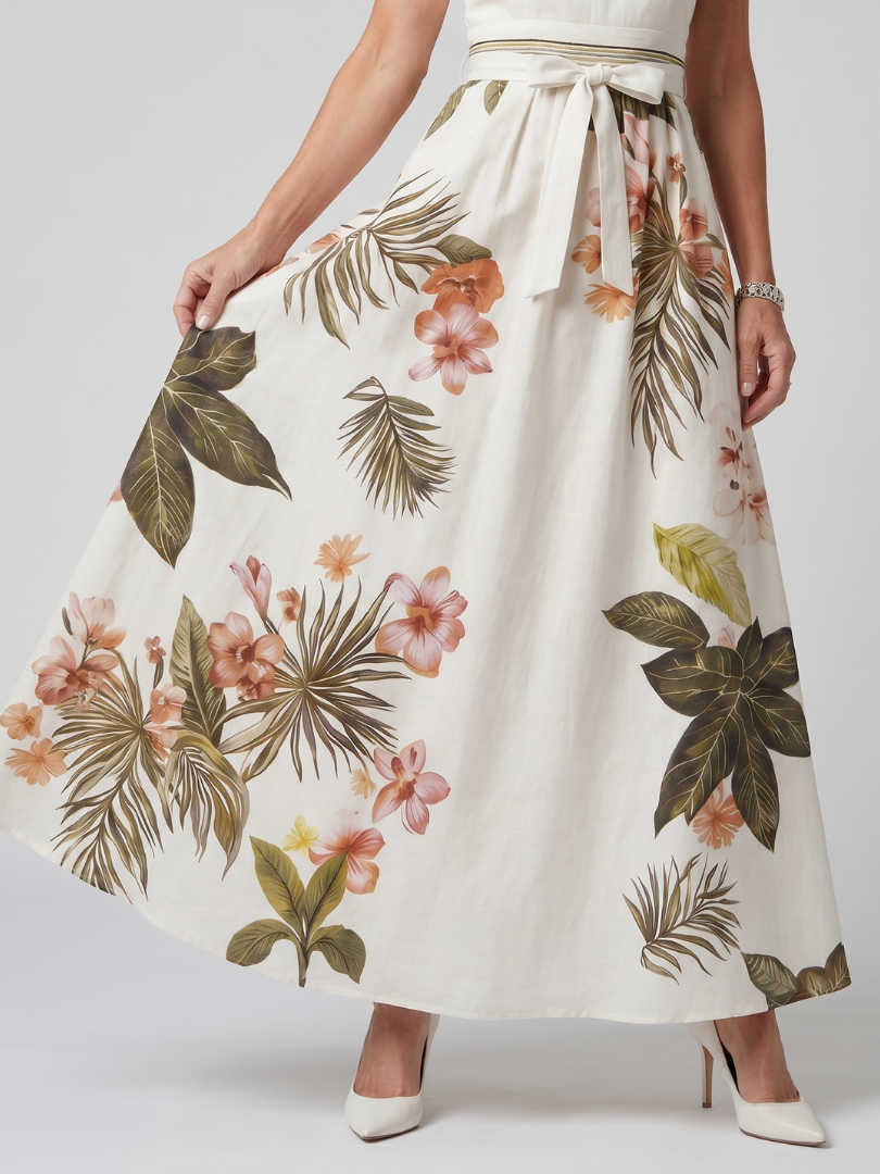 Heidi | Elegant Botanical Maxi Dress