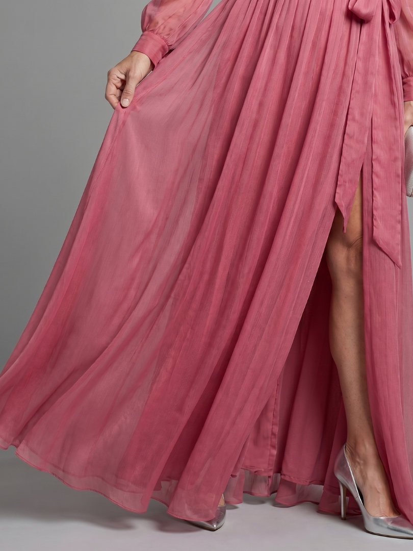 Sienna | Long Sleeve Flowing Maxi Dress