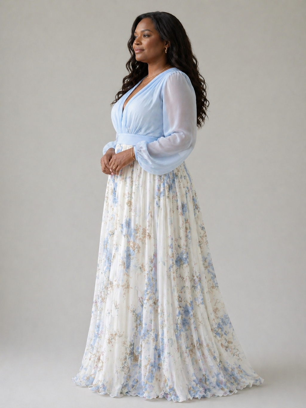Ava | Elegant Floral Maxi Dress