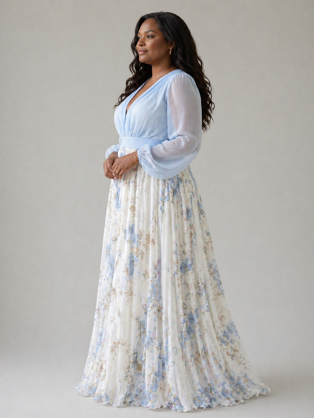 Ava | Elegant Floral Maxi Dress