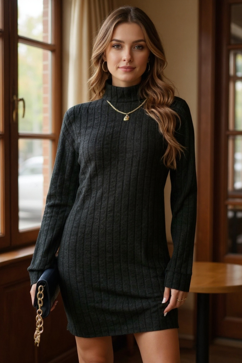 Amelia | Soft Ribbed Dress