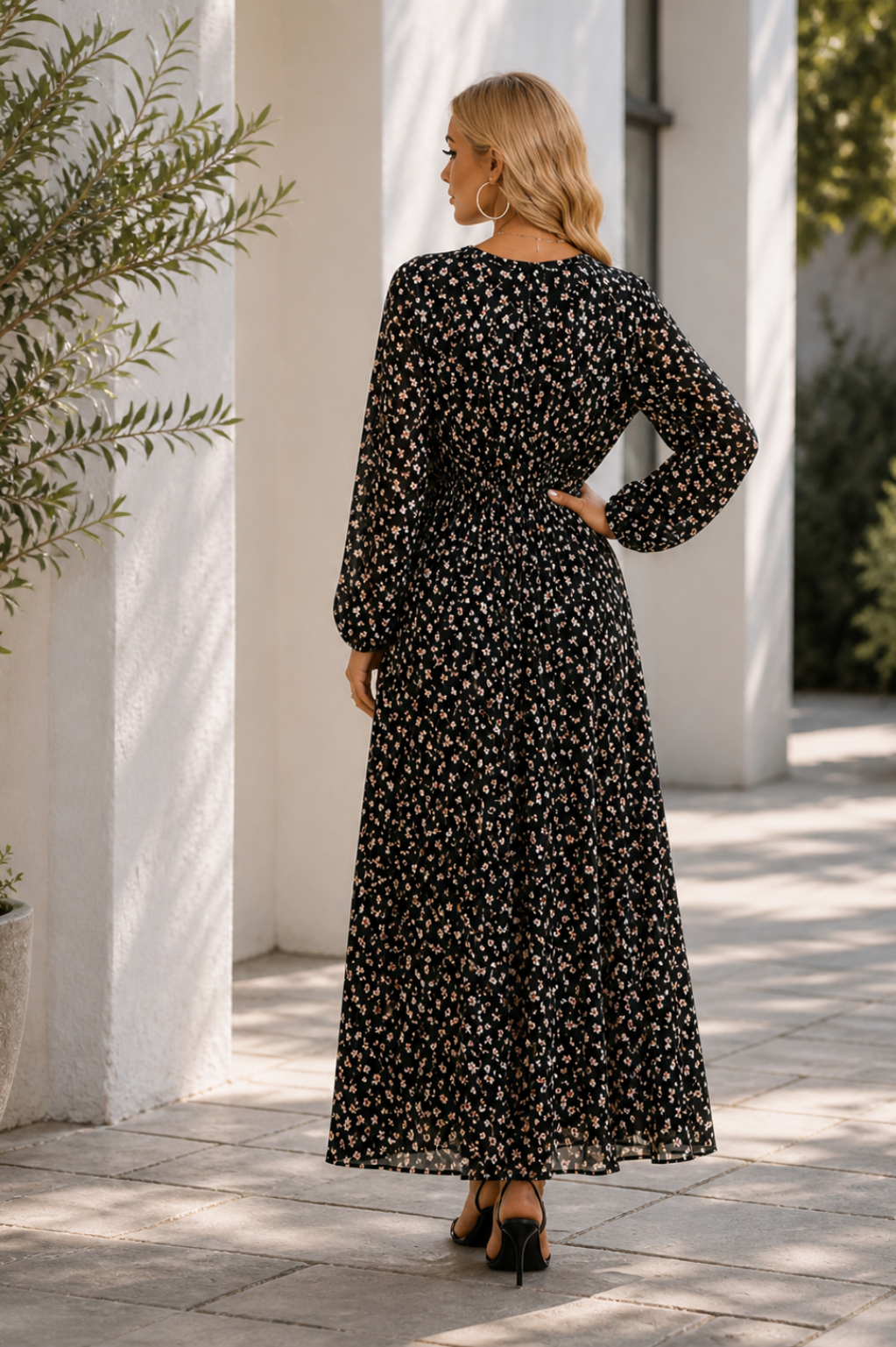 Sara | Floral Midi Dress