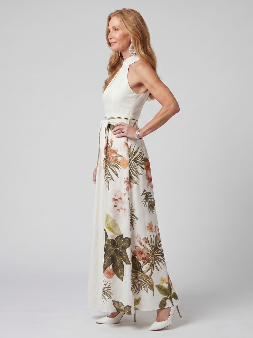 Heidi | Elegant Botanical Maxi Dress