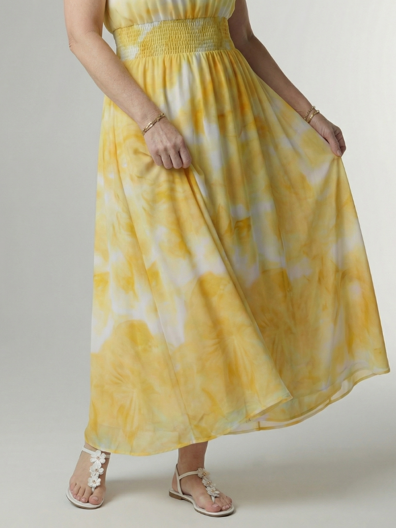 Jessica | Gathered Halter Midi Dress