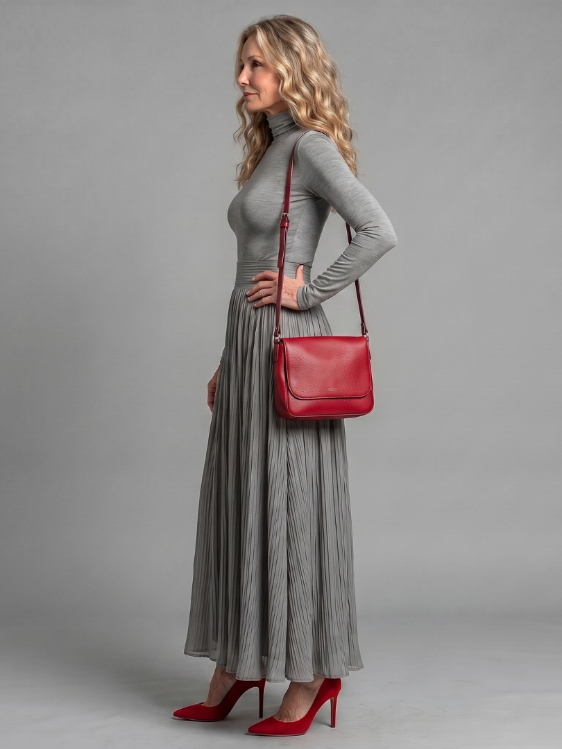 Margot | Turtleneck Midi Dress