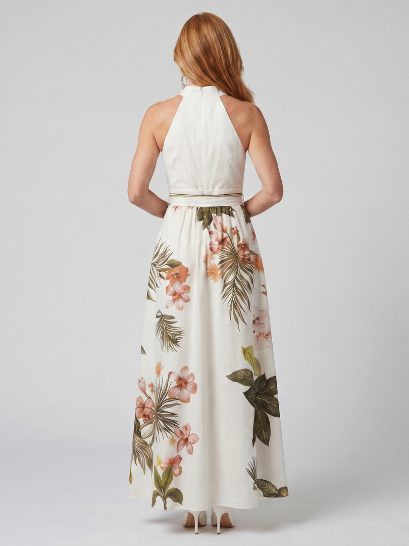 Heidi | Elegant Botanical Maxi Dress