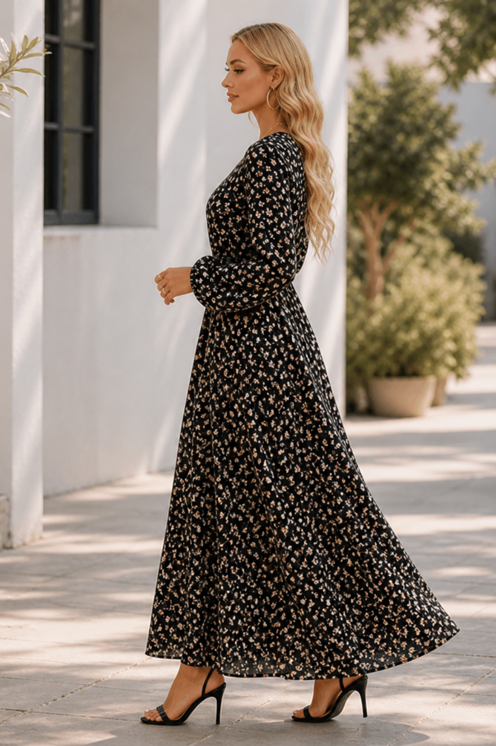 Sara | Floral Midi Dress