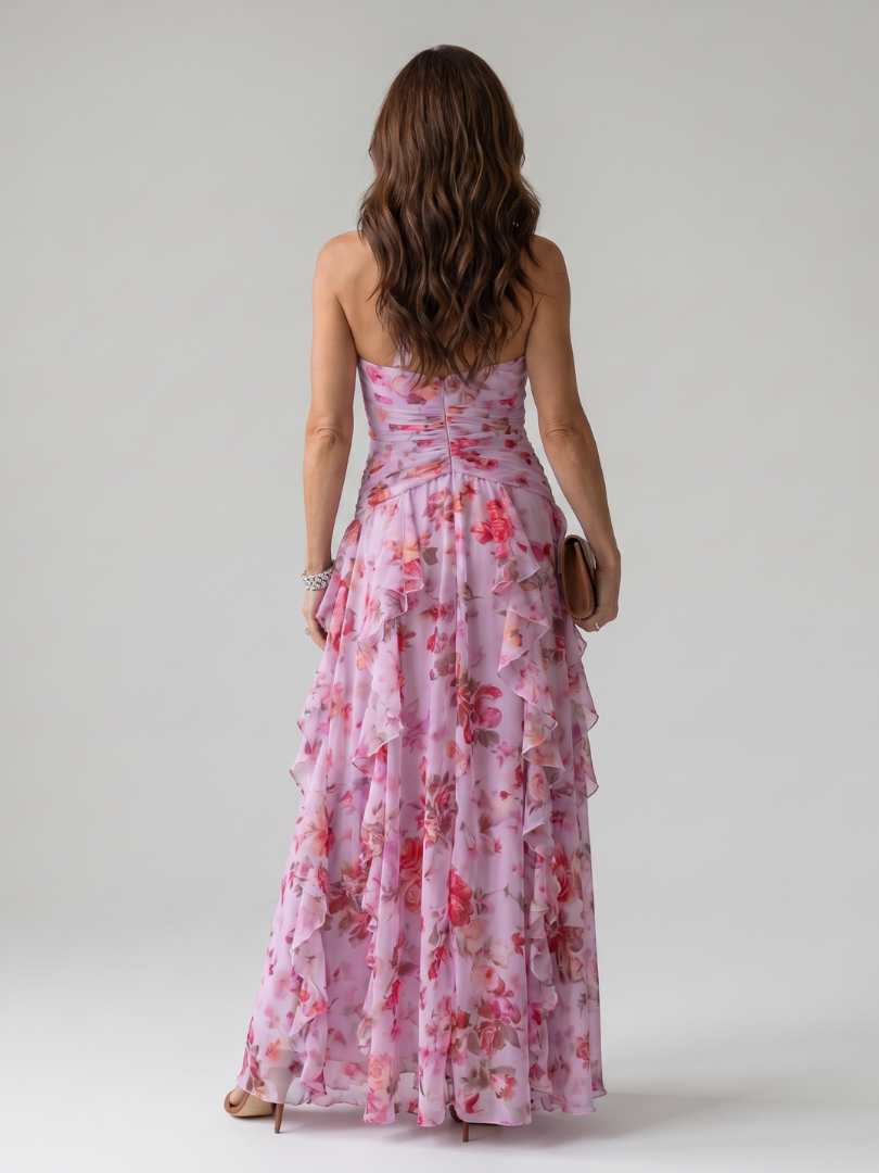 Charlotte | Floral Halter Maxi Dress