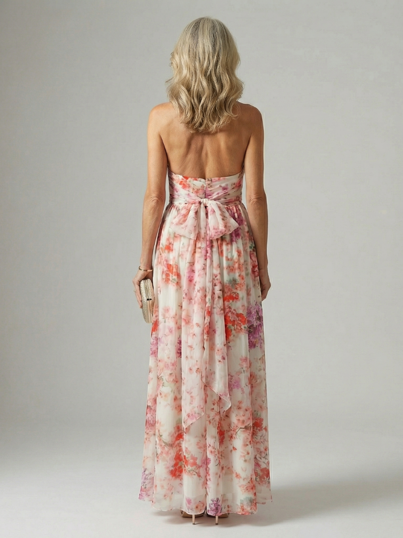 Fiorenza | Floral Halter Maxi Dress
