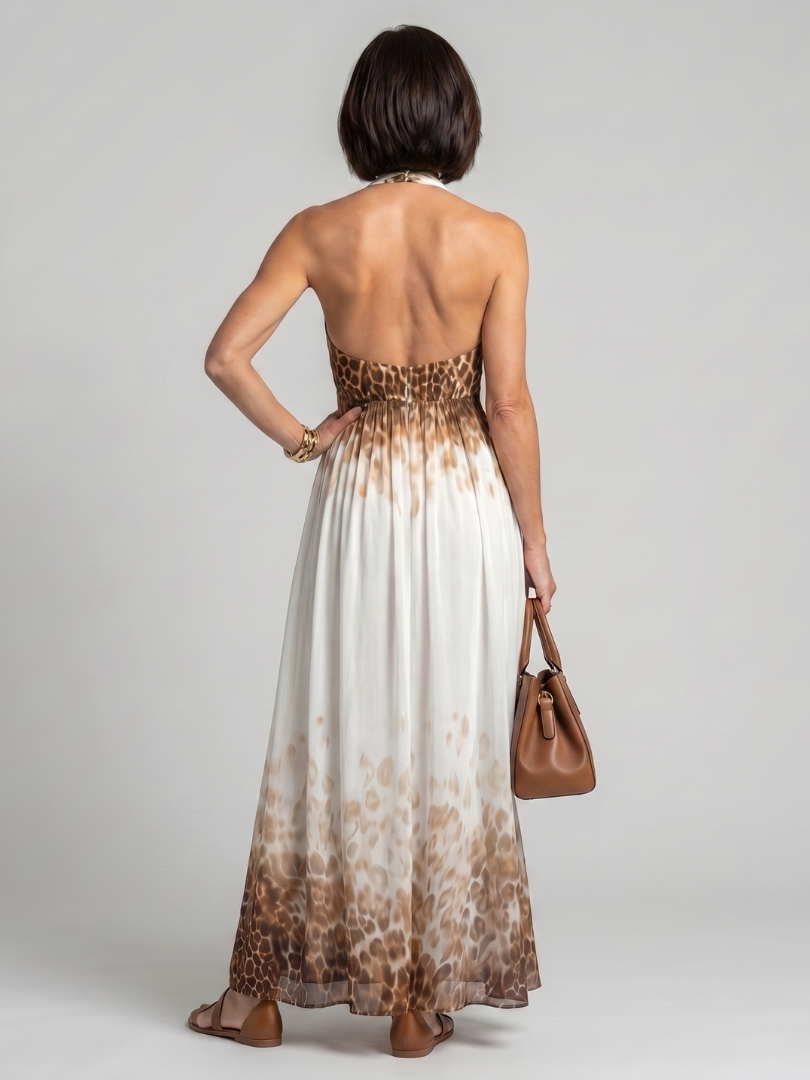 Isabella | Pleated White Midi Dress