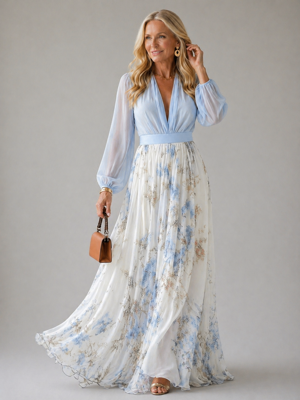 Ava | Elegant Floral Maxi Dress