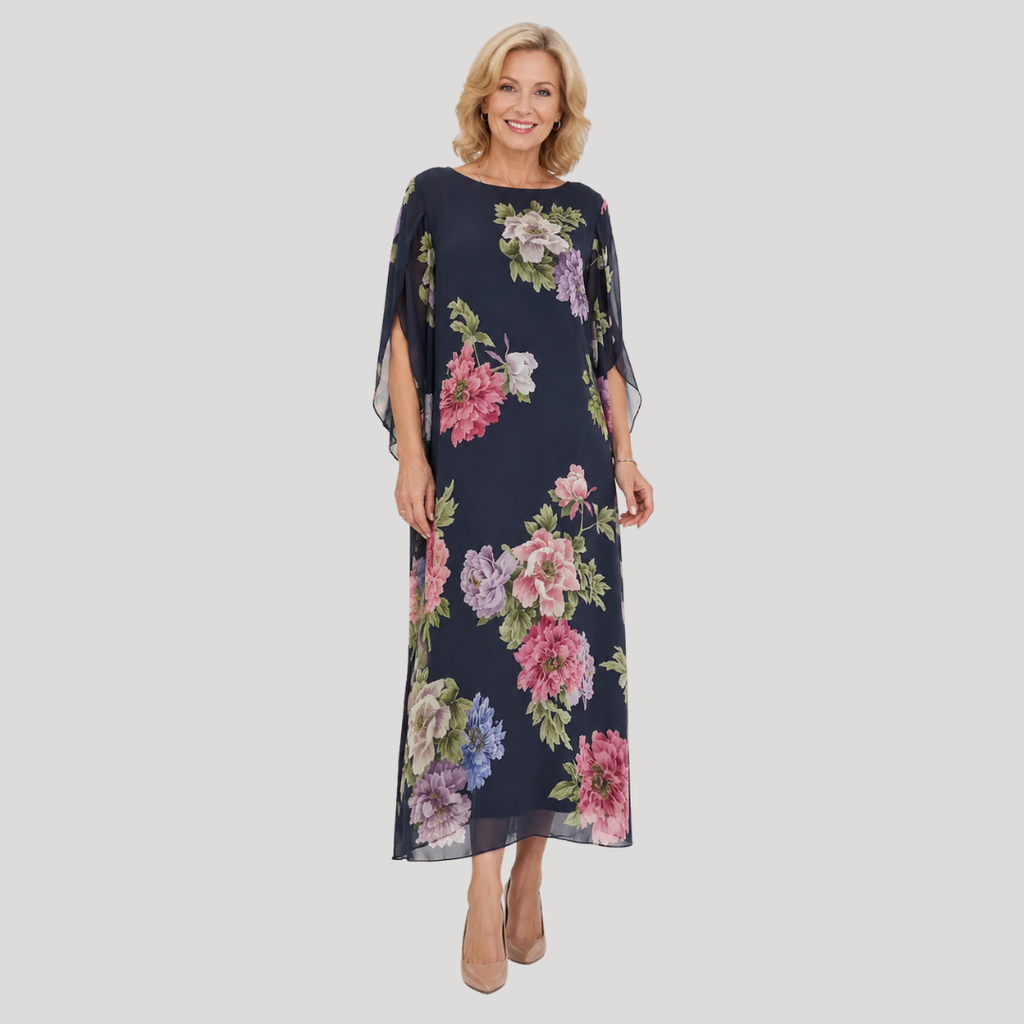 Seraphina | Midnight Bloom Maxi Dress