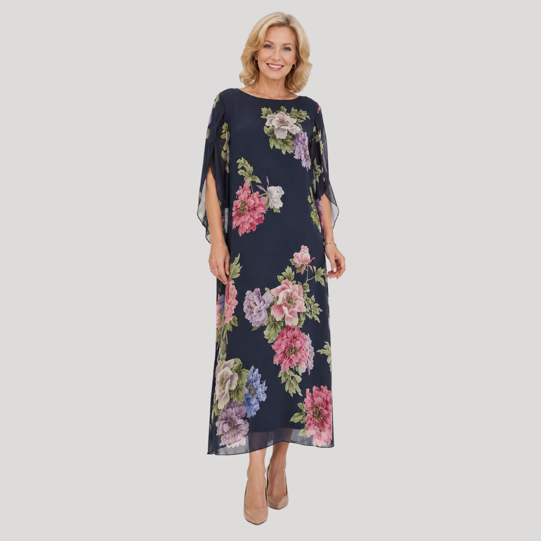 Seraphina | Midnight Bloom Maxi Dress