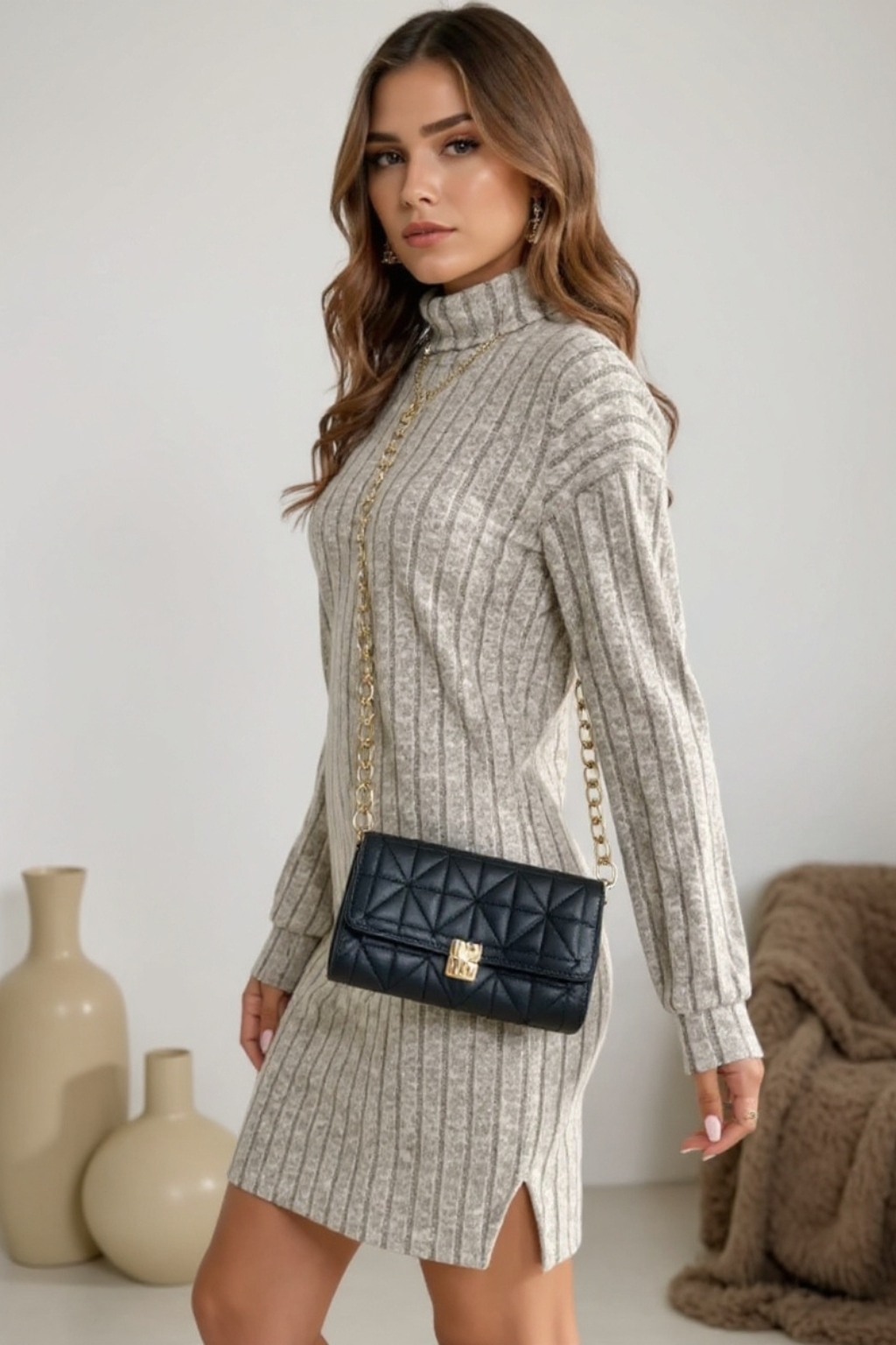 Amelia | Soft Ribbed Dress