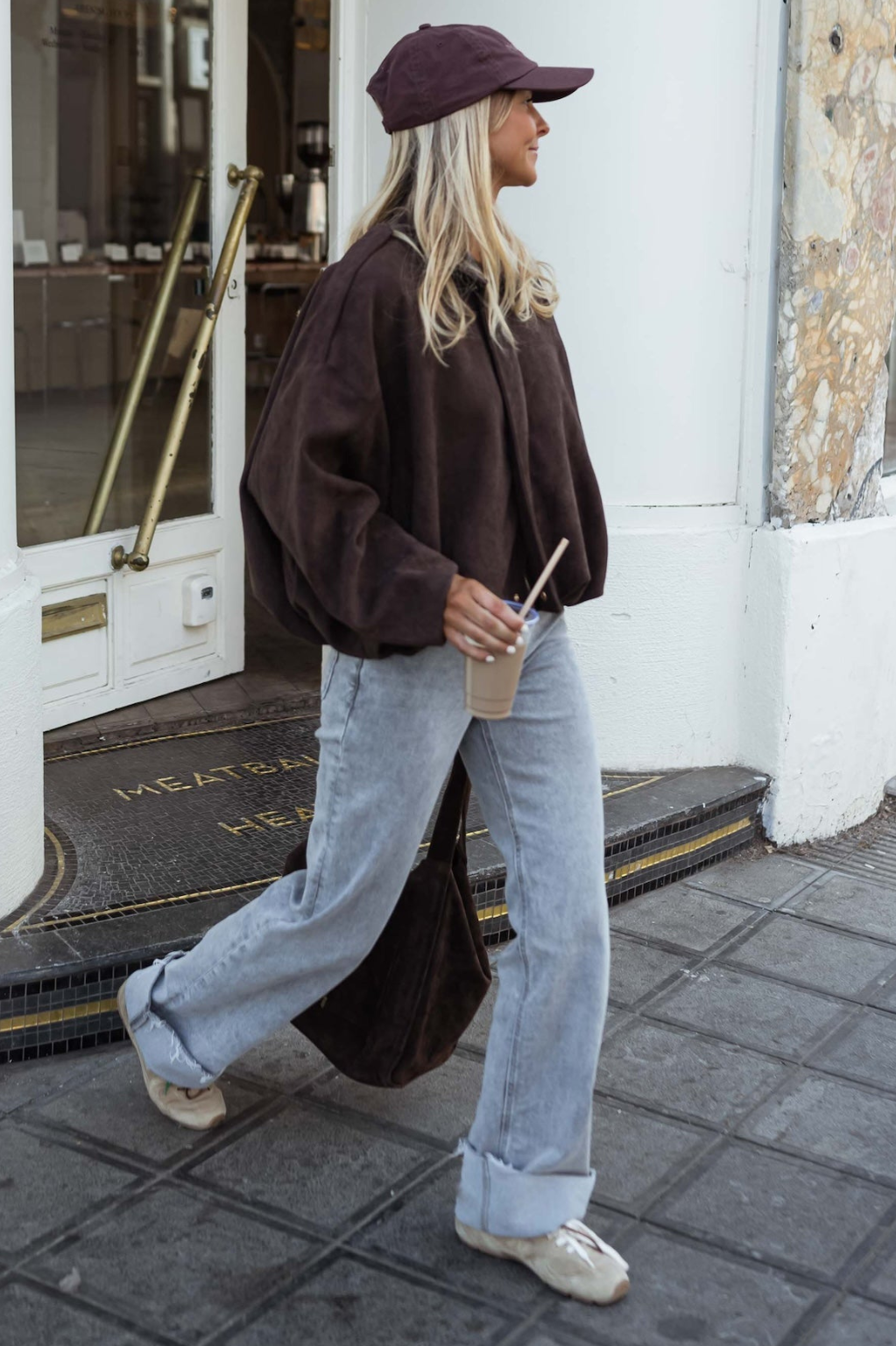 Hanna | Oversized Suede-Look Jacket