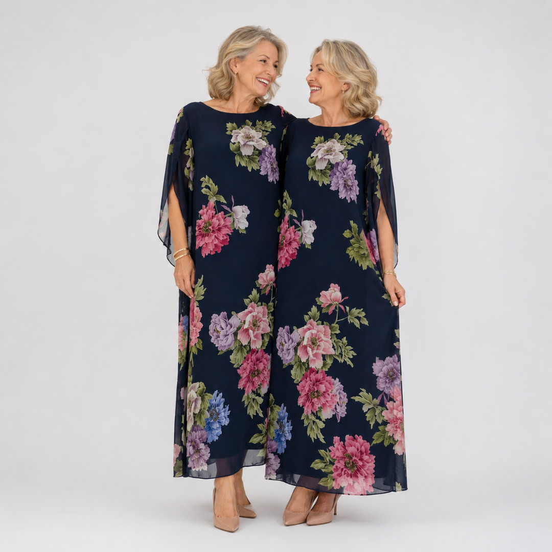 Seraphina | Midnight Bloom Maxi Dress
