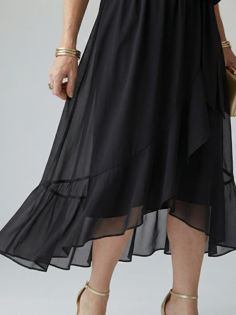 Elodie | Flowing V-Neck Midi Dress