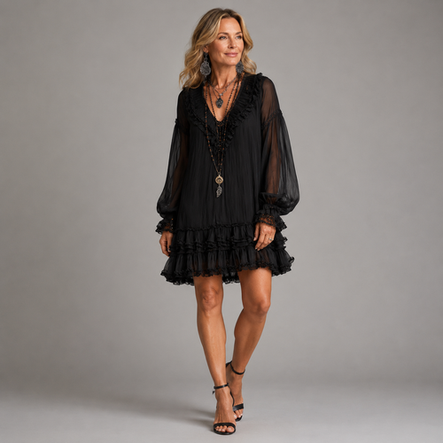Alessia | Feminine Ruffle Mini Dress