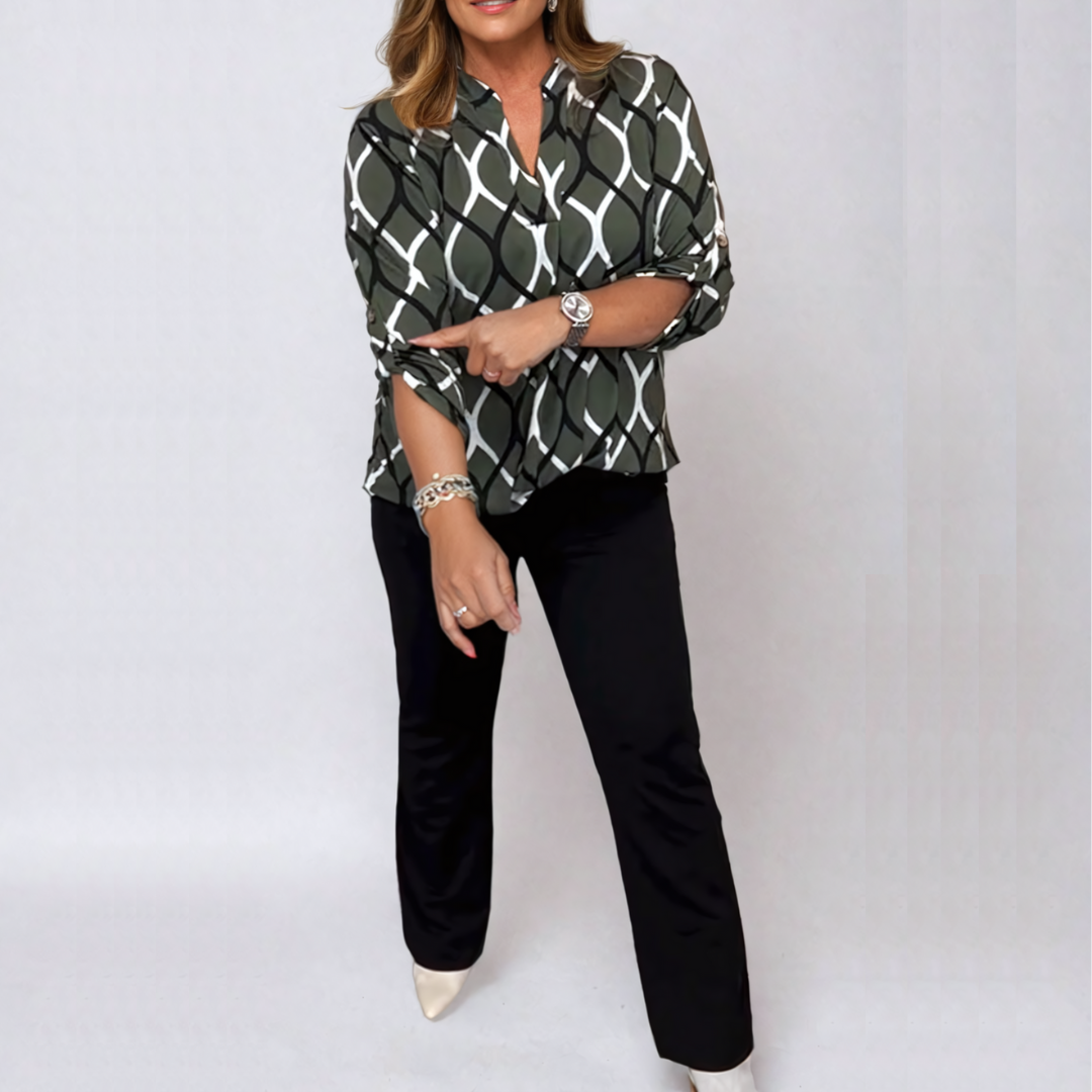 Alva | Patterned Blouse