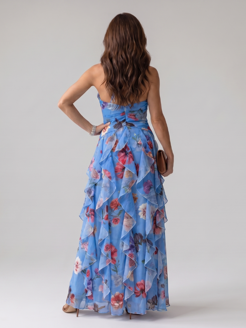 Charlotte | Floral Halter Maxi Dress