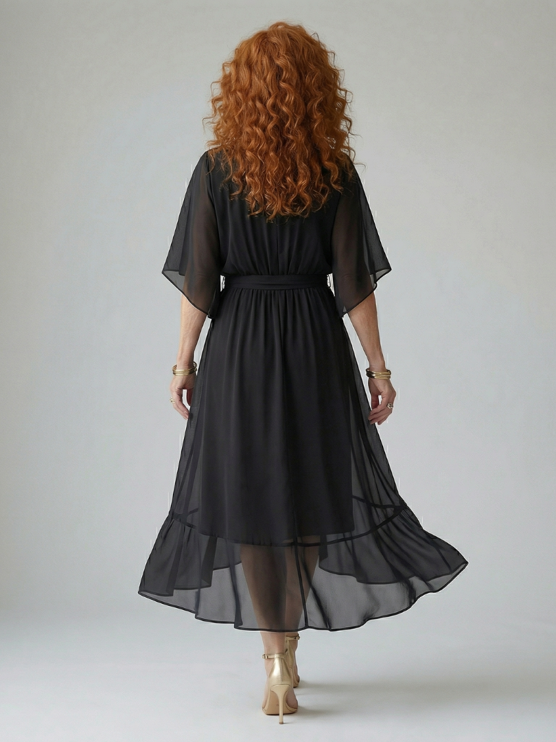 Elodie | Flowing V-Neck Midi Dress