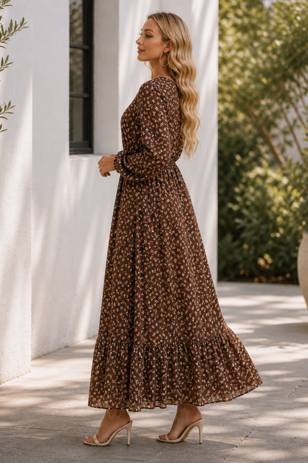 Sara | Floral Midi Dress