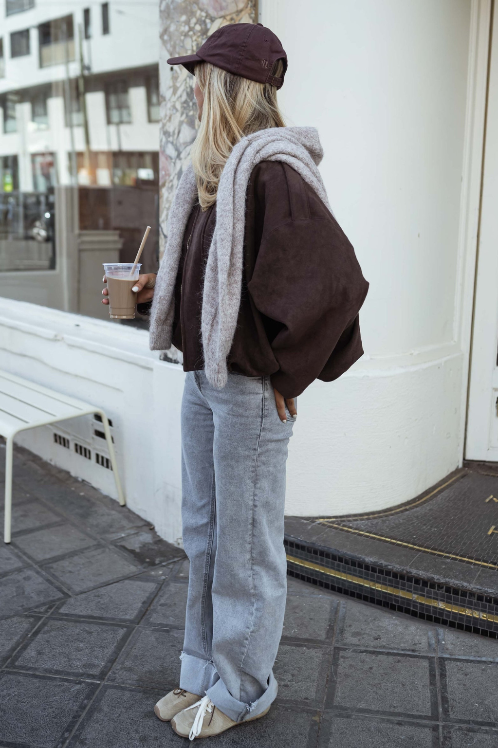 Hanna | Oversized Suede-Look Jacket