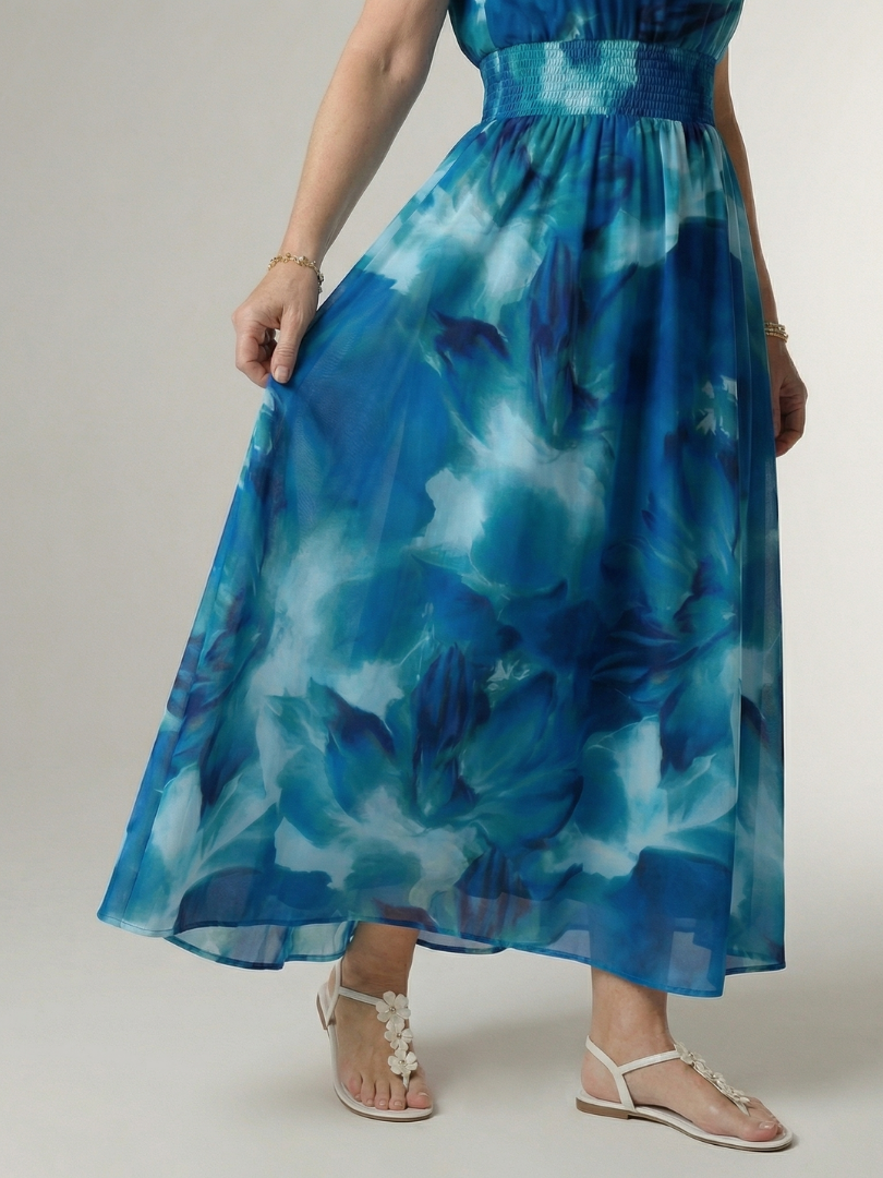 Jessica | Gathered Halter Midi Dress