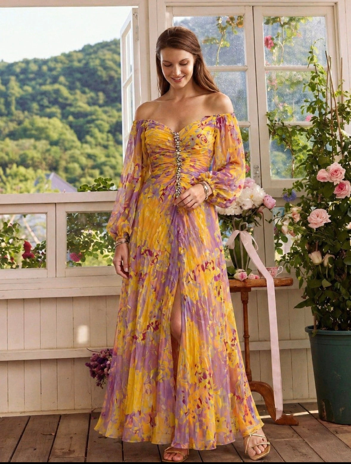 Ivy | Elegant V-Neck Soft Dress