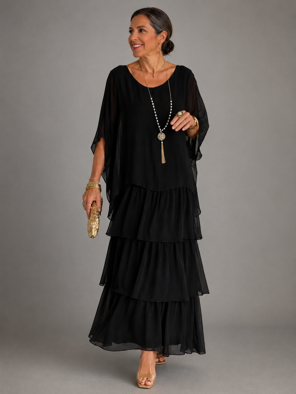 Elena | Elegant Flowing Maxi Dress