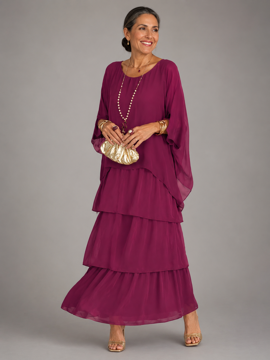 Elena | Elegant Flowing Maxi Dress