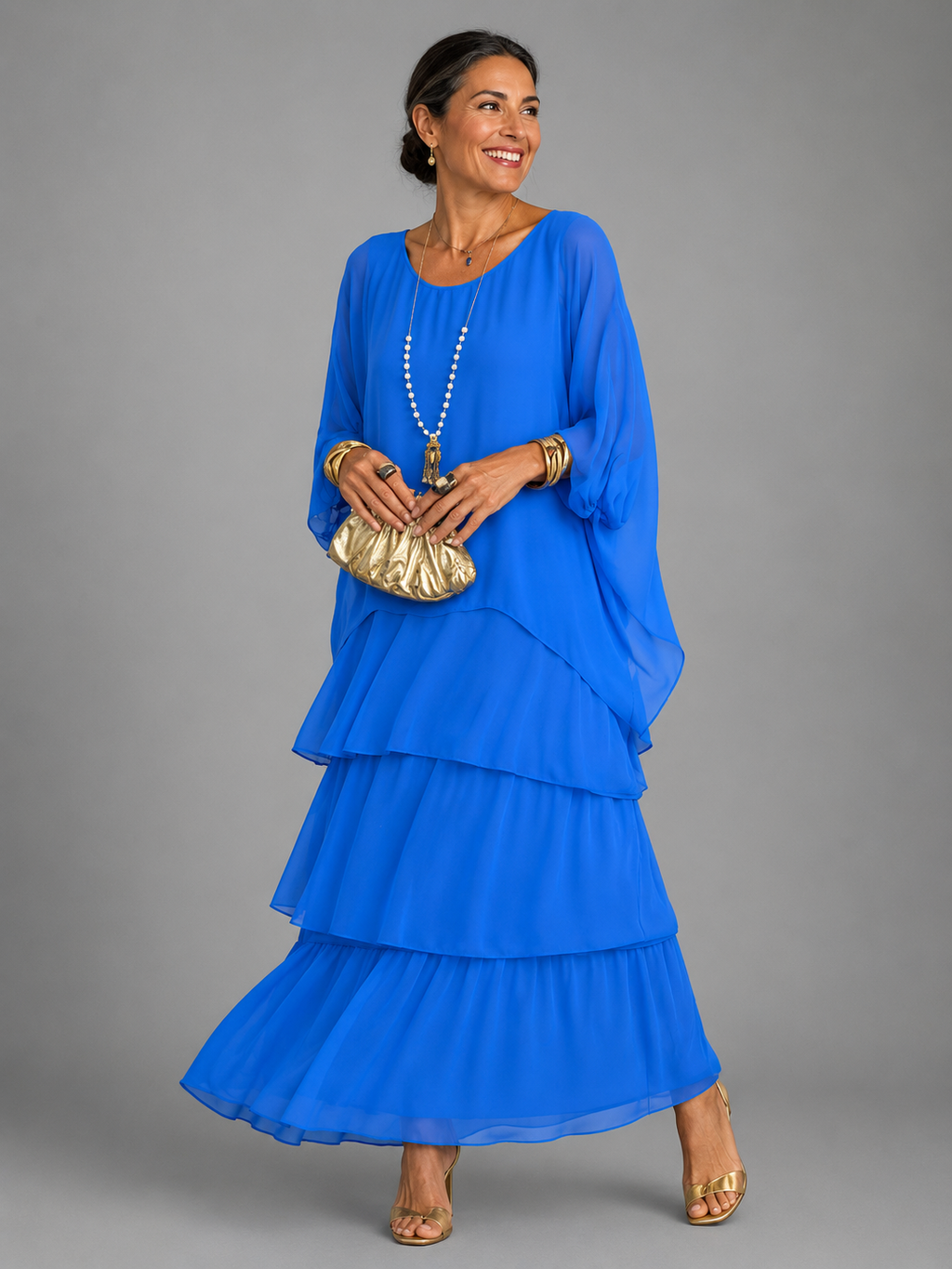 Elena | Elegant Flowing Maxi Dress