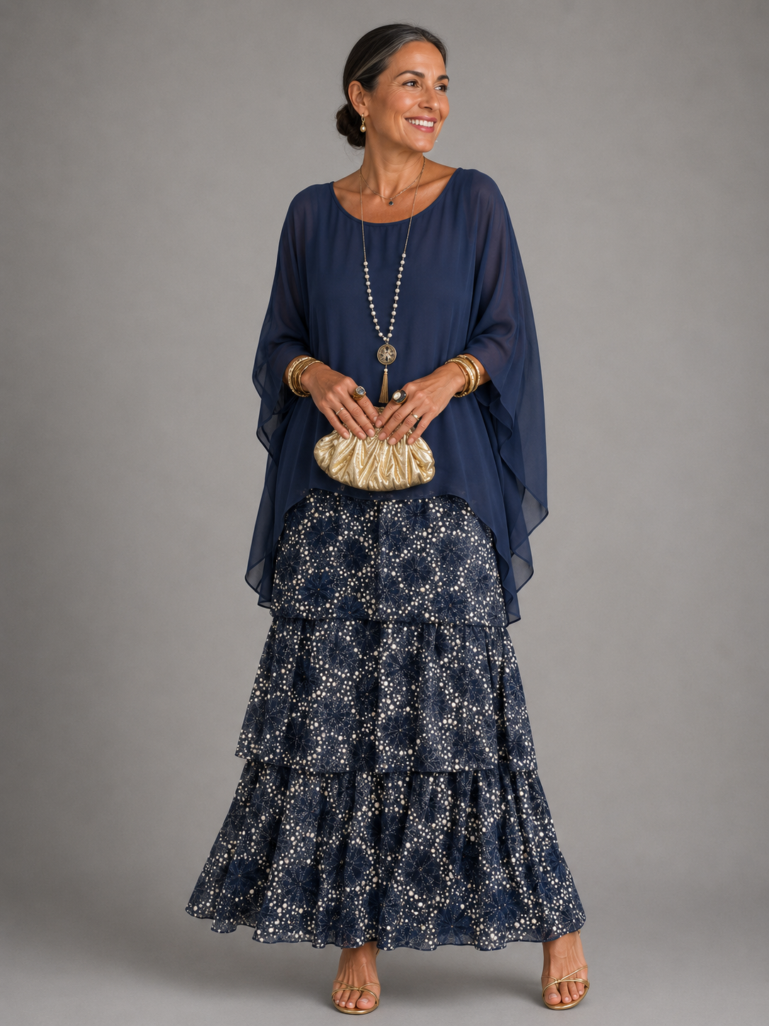 Elena | Elegant Flowing Maxi Dress