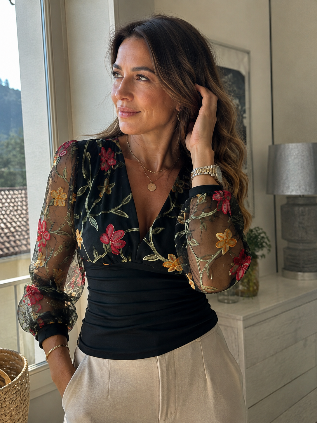 Aurora | Embroidered Blouse