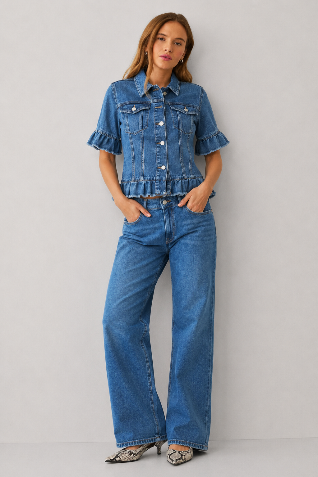 Ella | Short Sleeve Denim Jacket