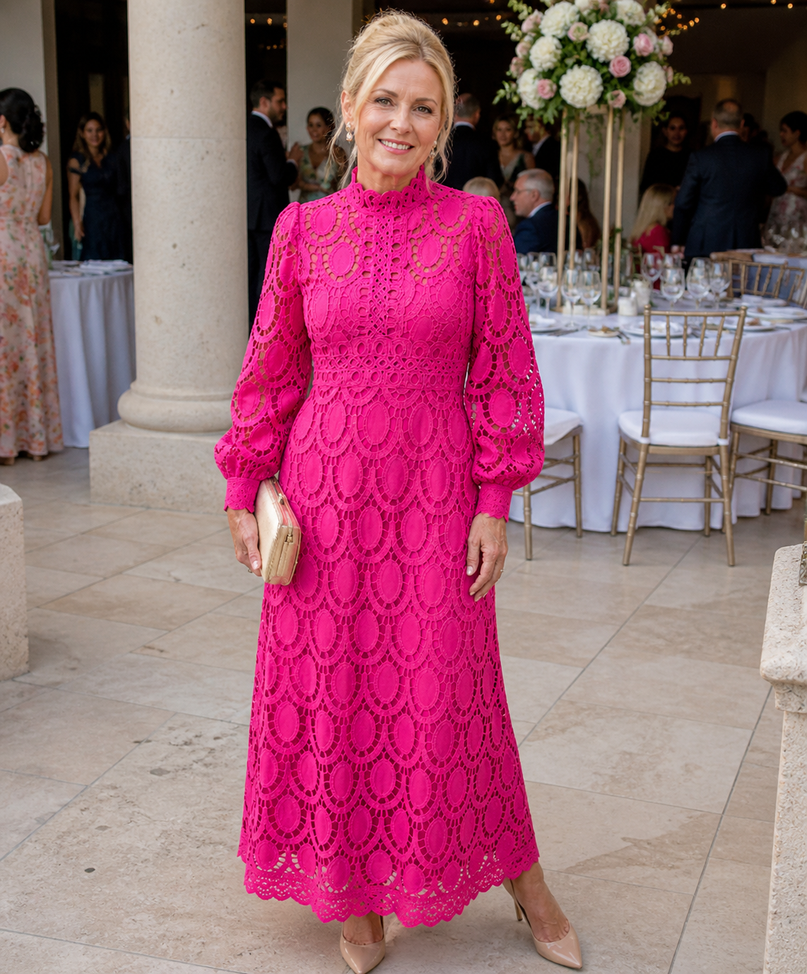 Sophia | Elegant Lace Midi Dress