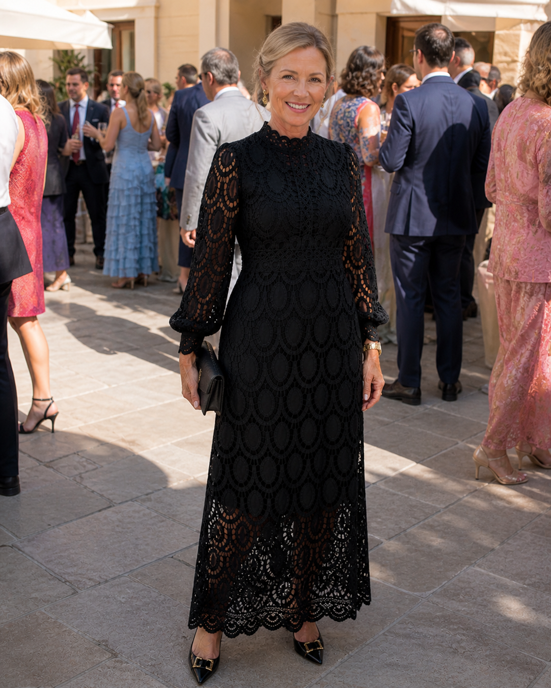 Sophia | Elegant Lace Midi Dress