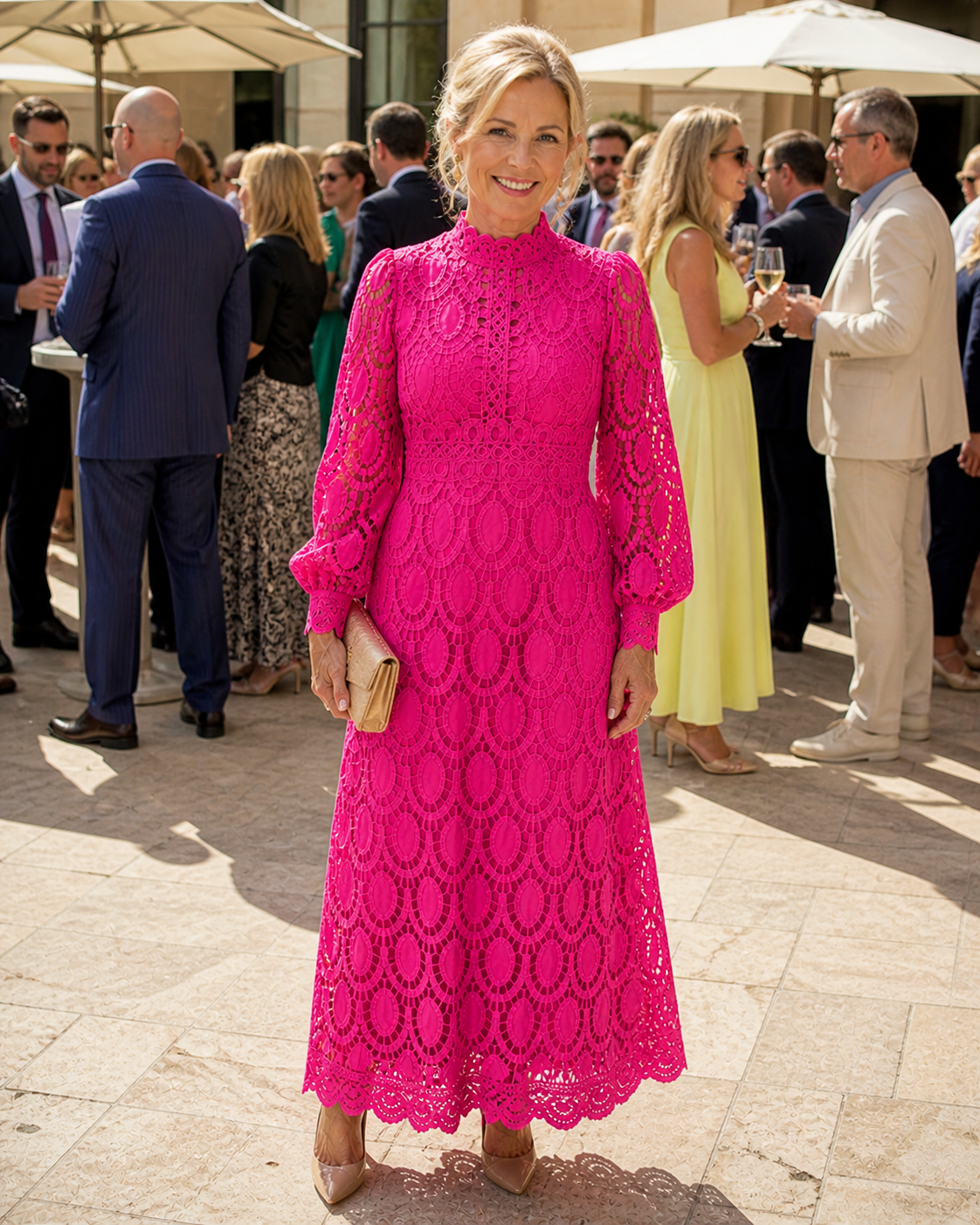 Sophia | Elegant Lace Midi Dress
