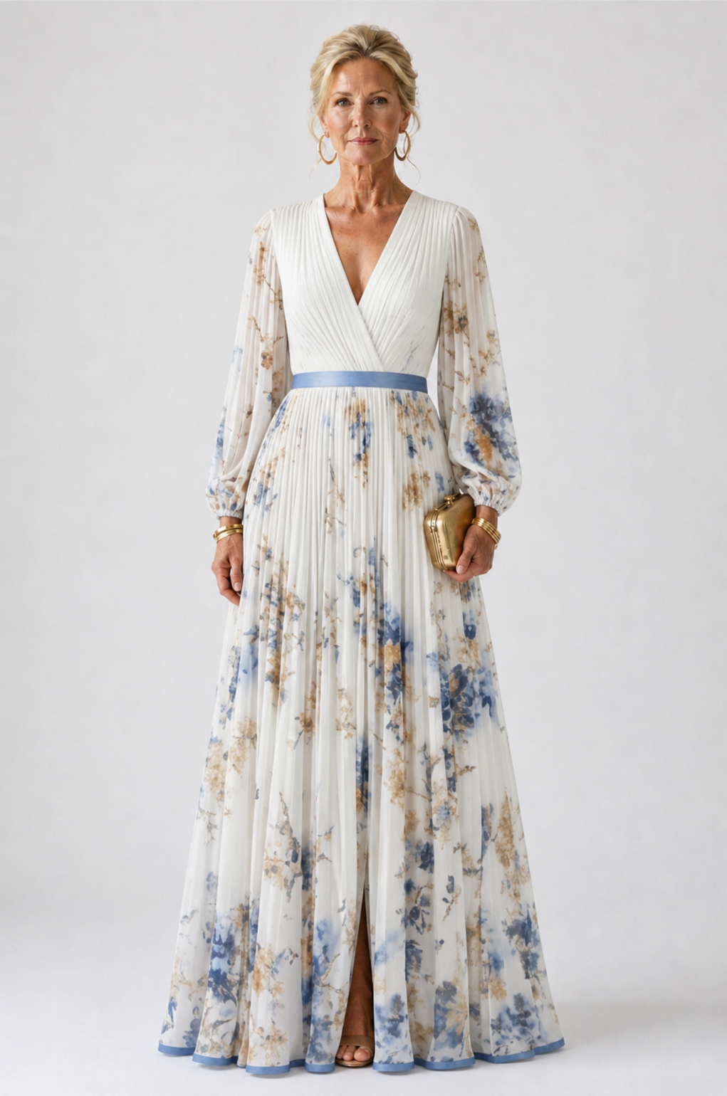 Celestine | Long Sleeve Floral Maxi Dress