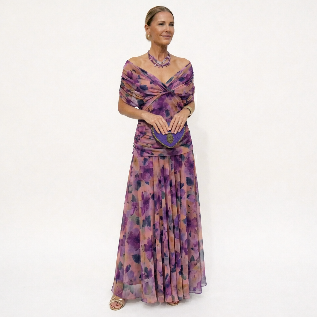 Victoria | Draped Maxi Dress