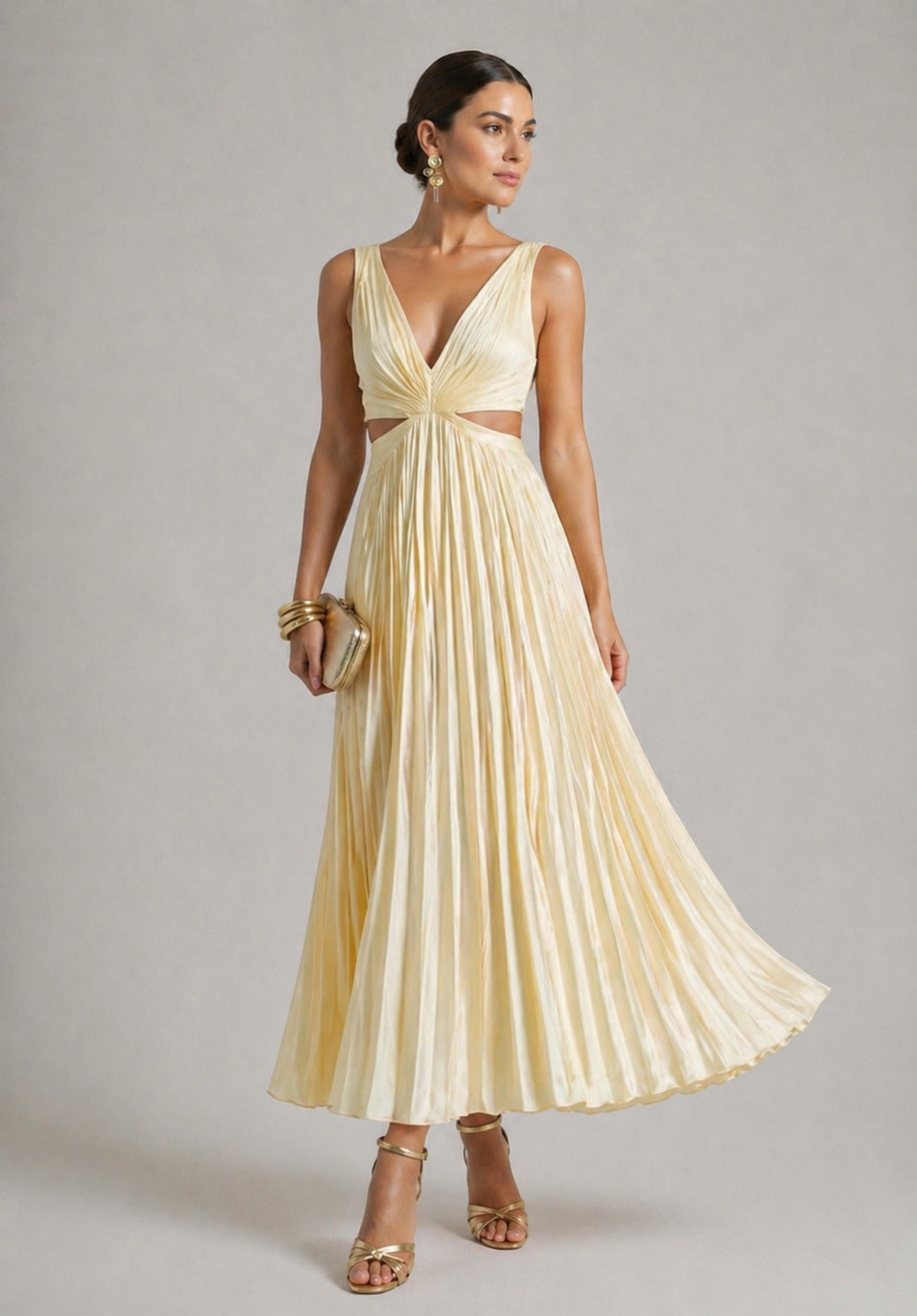 Valentina | Radiant Twist Maxi Dress