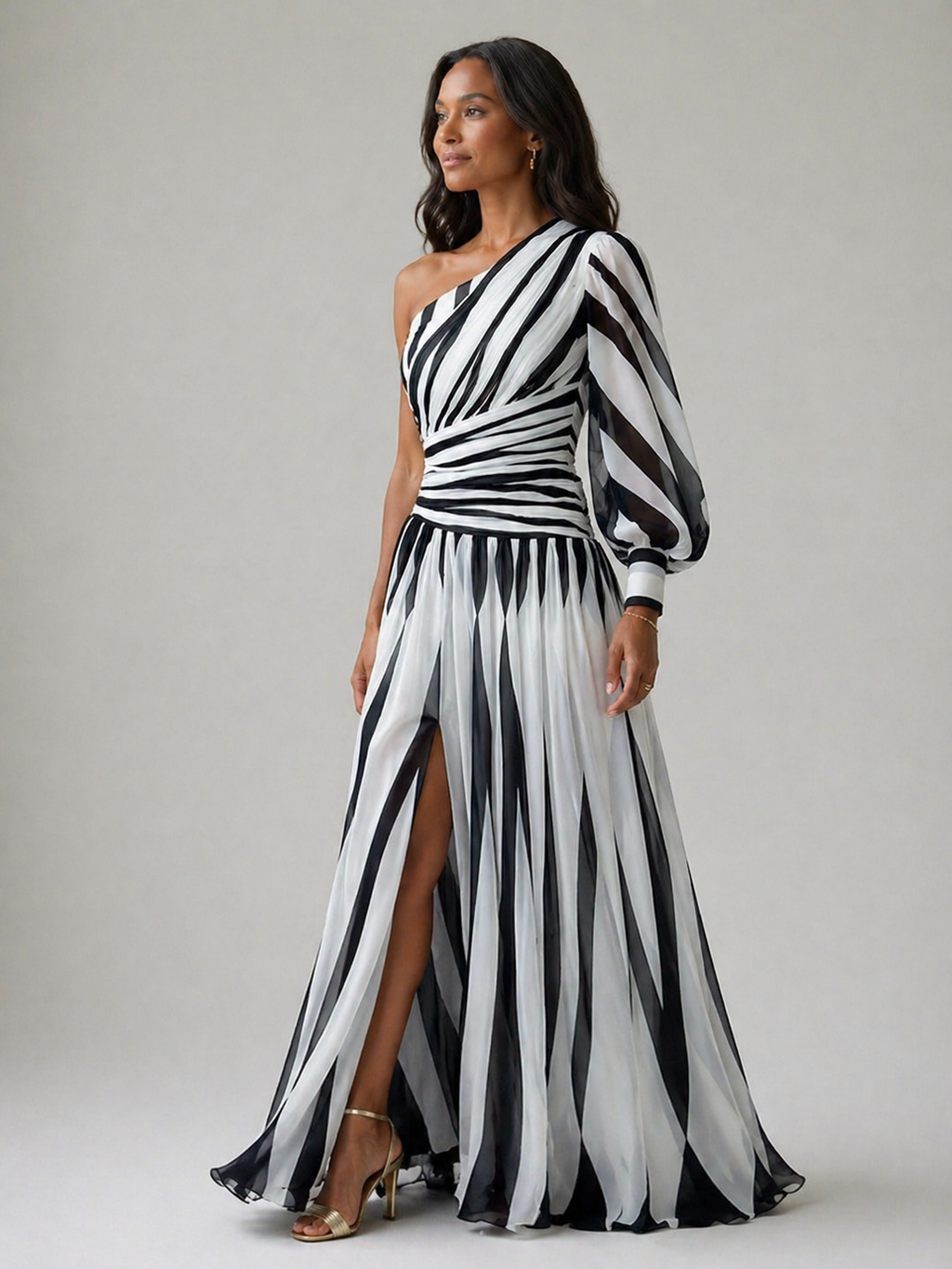 Tessa | Elegant Striped Maxi Dress