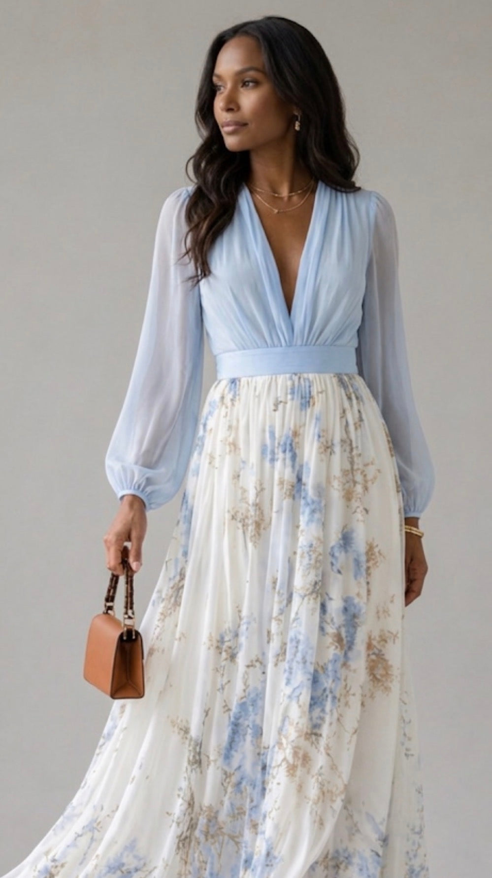 Ava | Elegant Floral Maxi Dress
