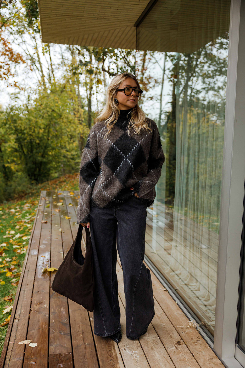 Molly | Check Knit Jumper